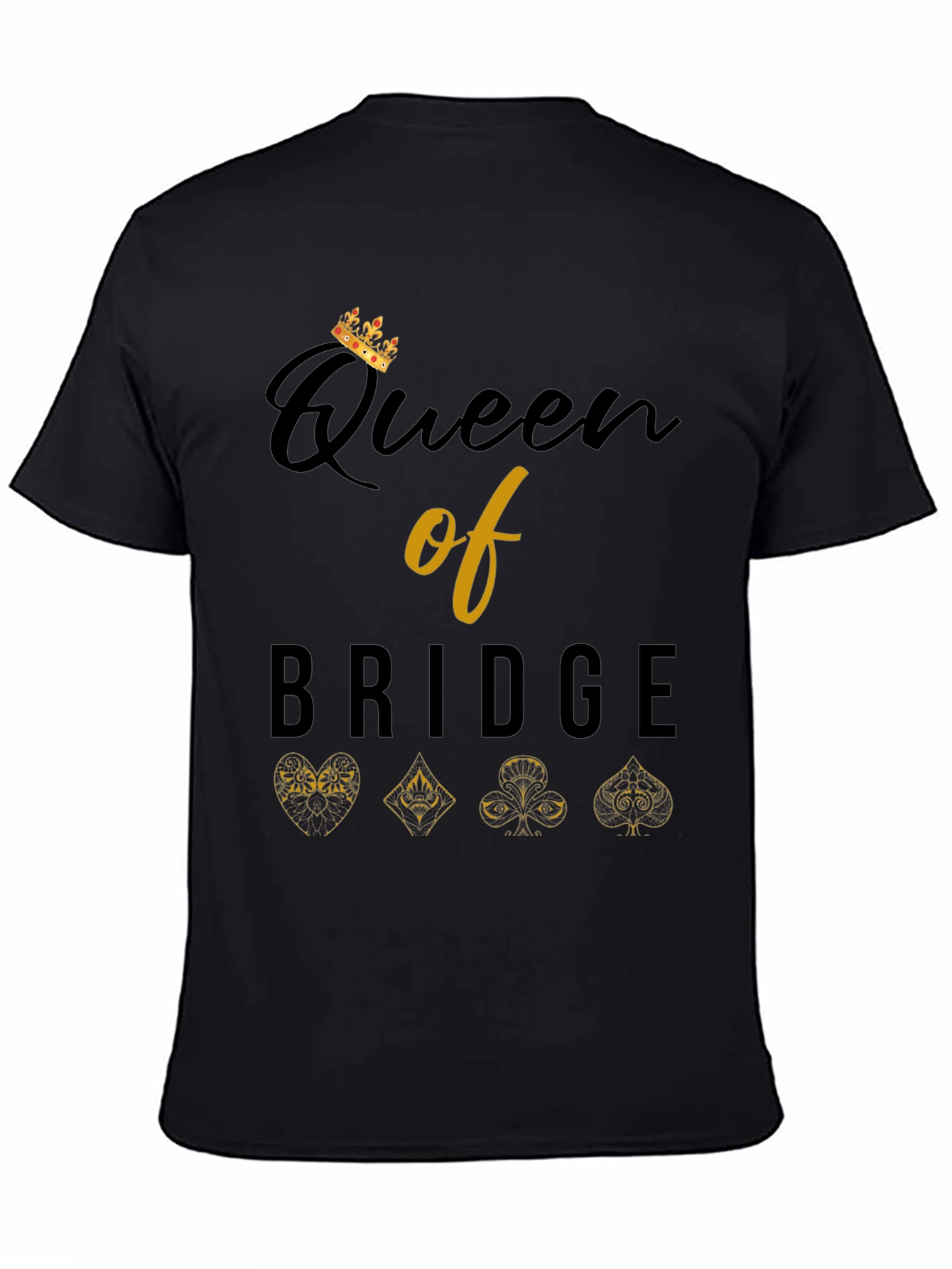 Queen of Bridge Card Game T-Shirt