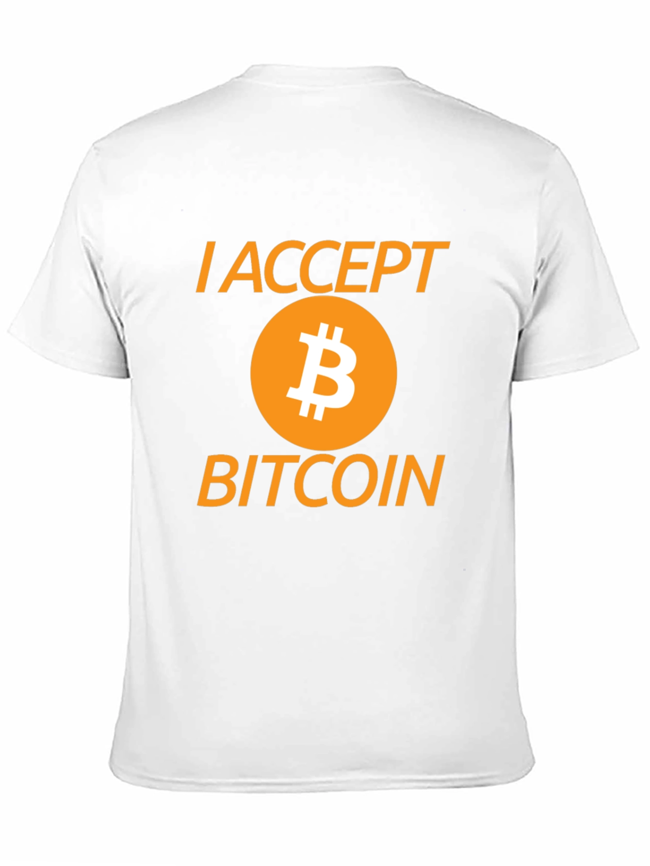 I Accept Bitcoin Black Graphic Tee