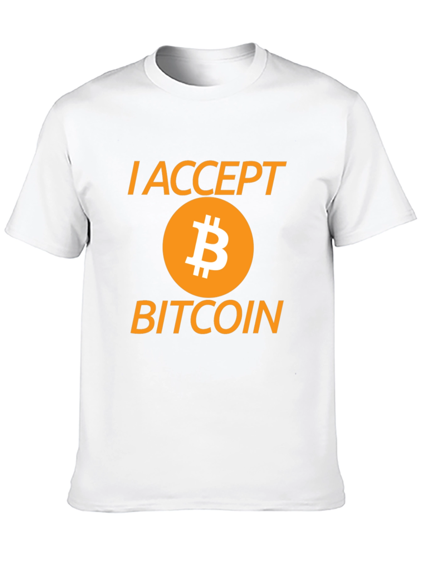 I Accept Bitcoin Black Graphic Tee