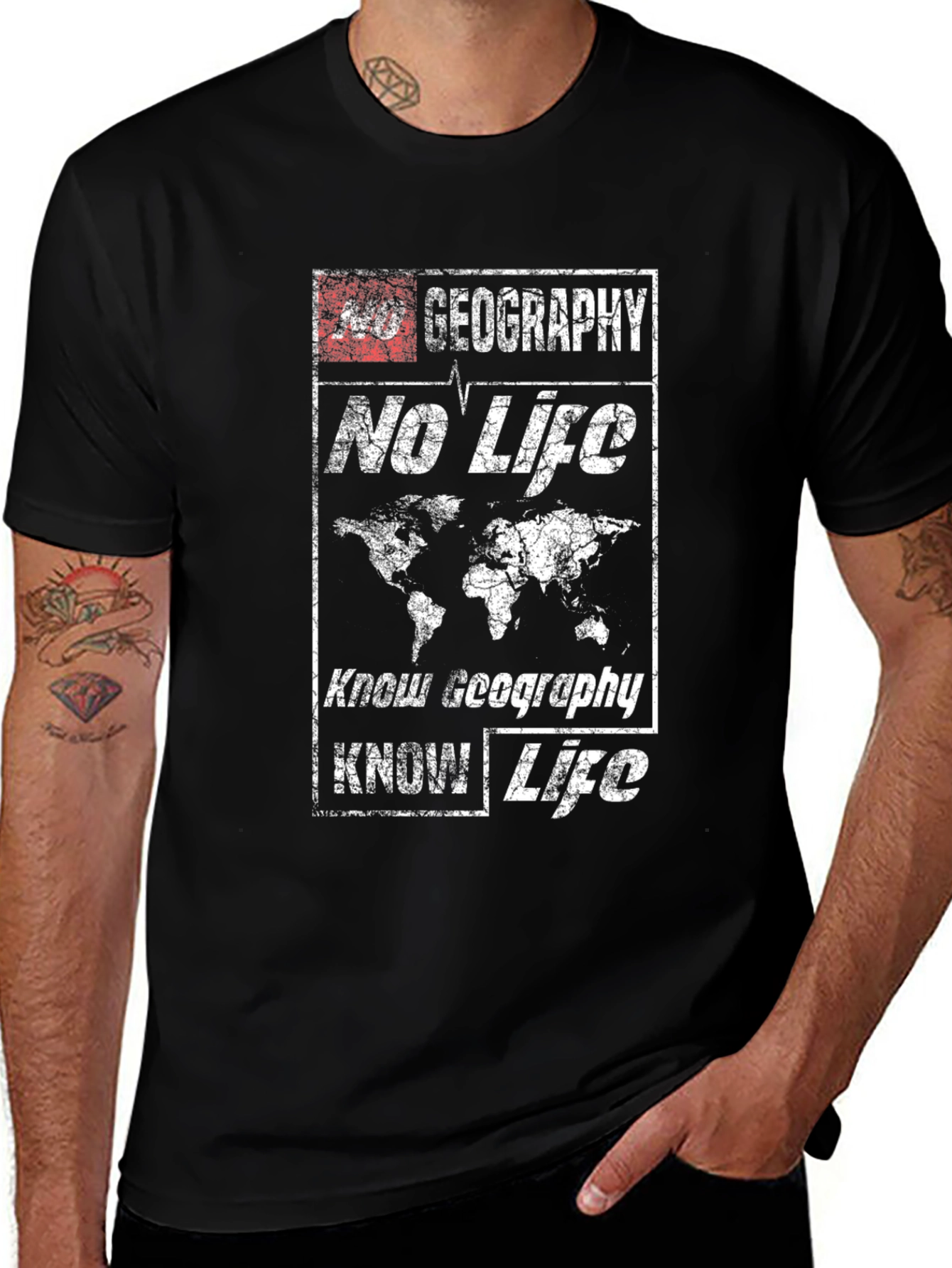 Geography No Life Know Geography Know Life T-Shirt