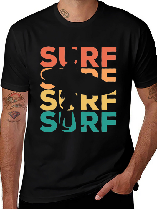 Retro Surf T-Shirt - Surfer Graphic Tee
