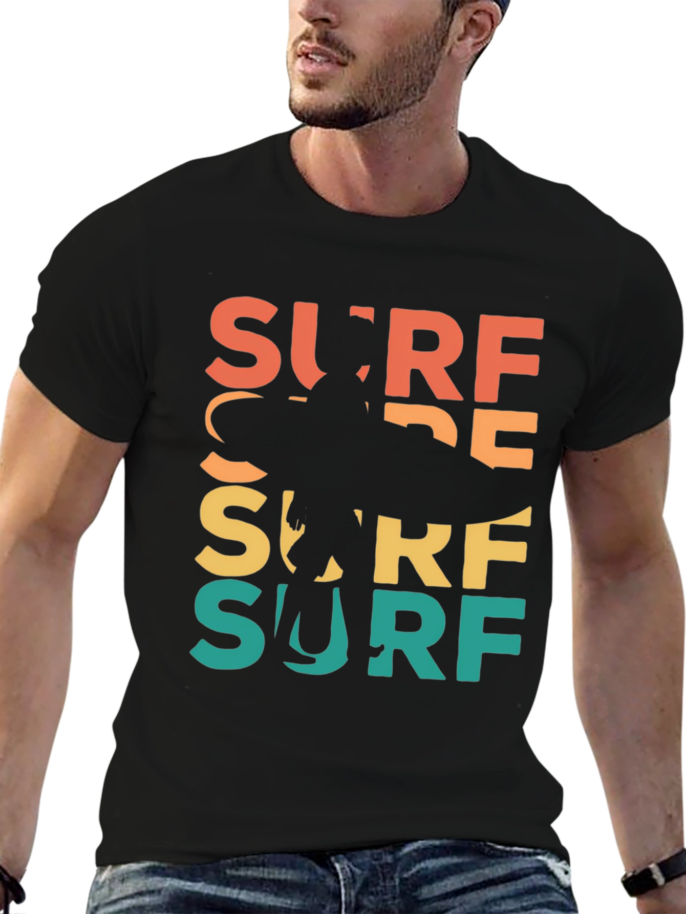 Retro Surf T-Shirt - Surfer Graphic Tee
