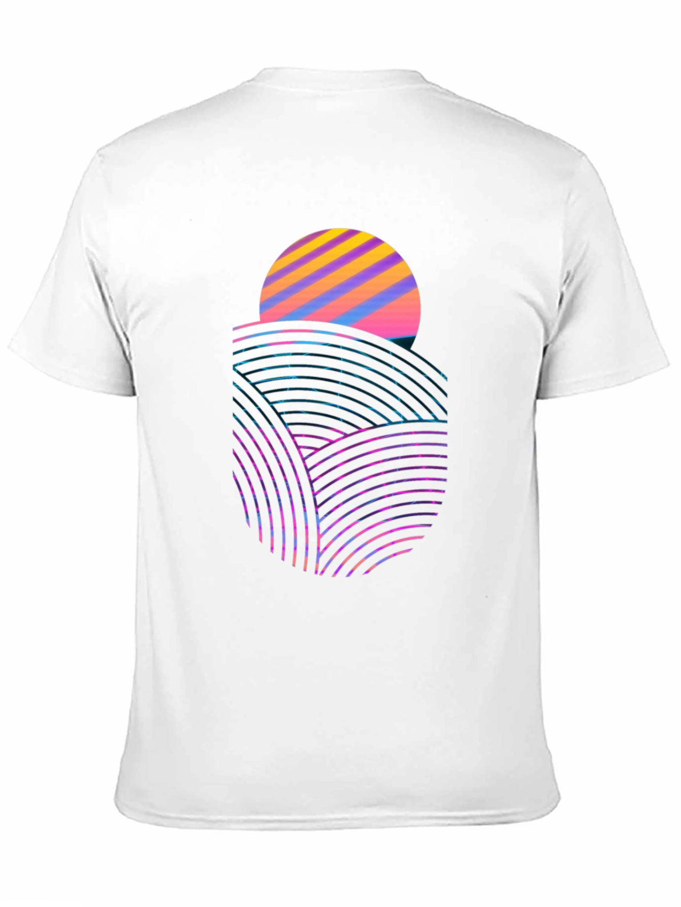 Retro Sunset Tee - Modern Graphic Print