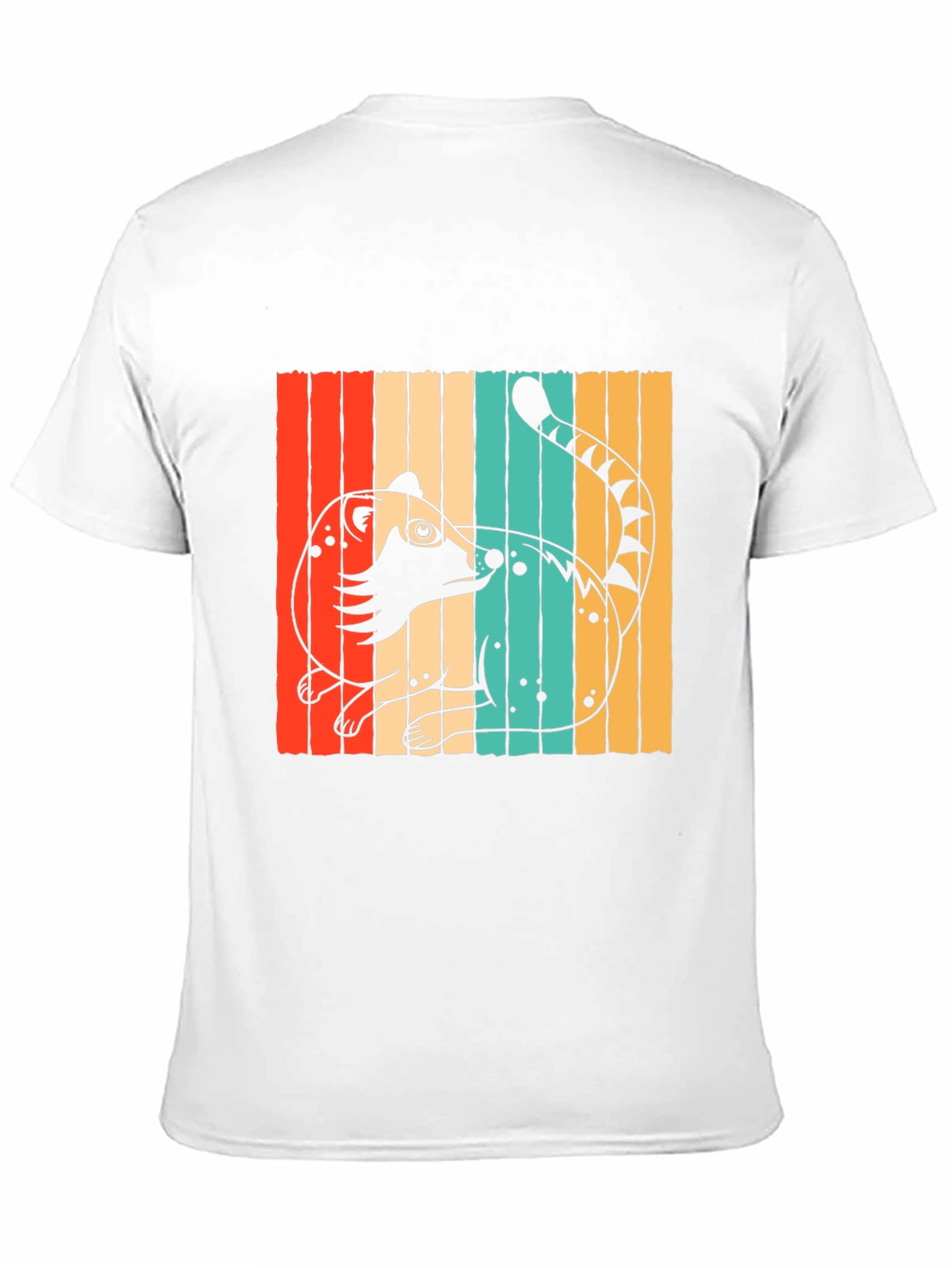 Retro Coati Graphic T-Shirt - Stylish Animal Design