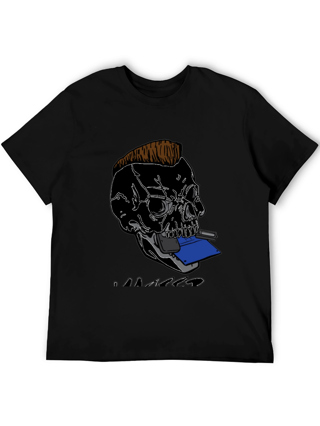 Skull Gamer T-Shirt - Black