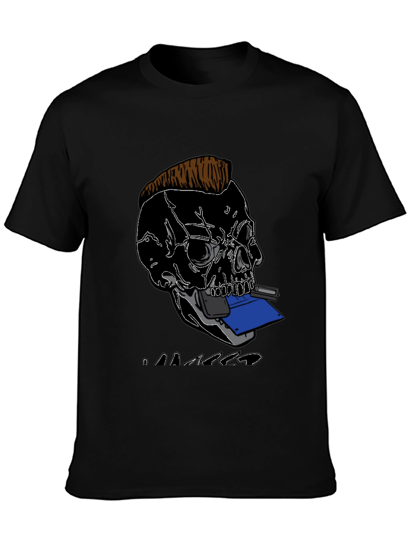 Skull Gamer T-Shirt - Black