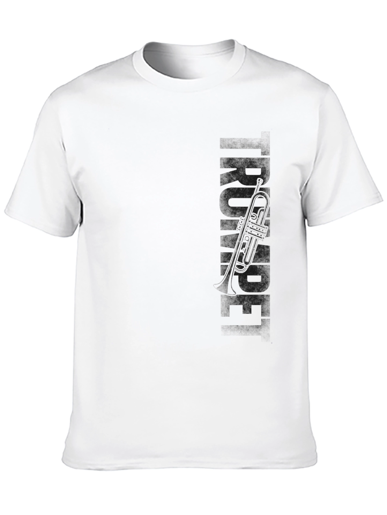 Black Trumpet Graphic Tee - Mens Crew Neck