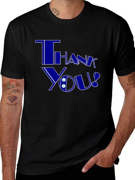 Thank You Graphic T-Shirt - Trendy Casual Wear