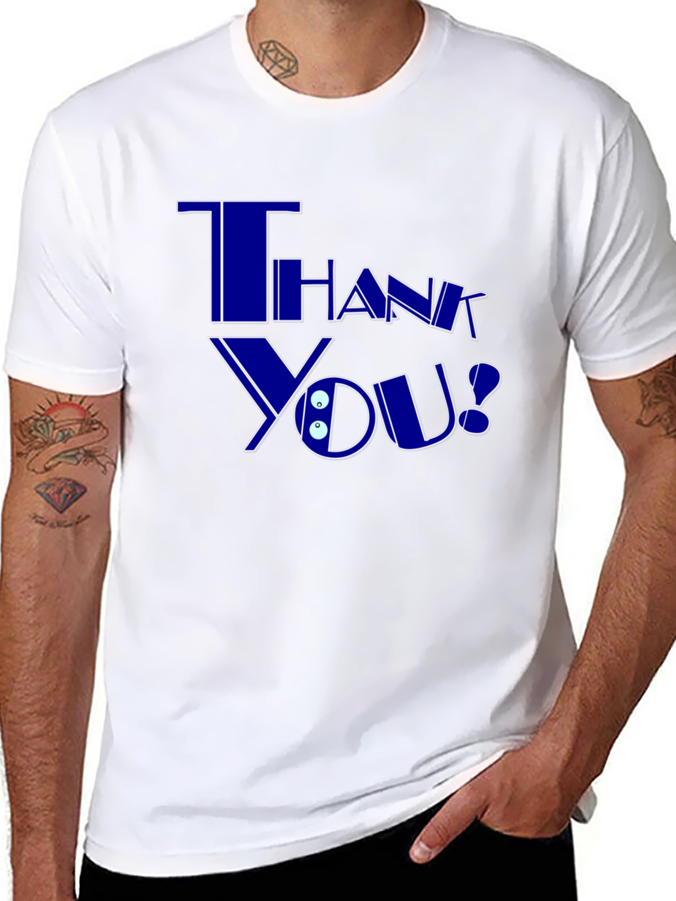 Thank You Graphic T-Shirt - Trendy Casual Wear