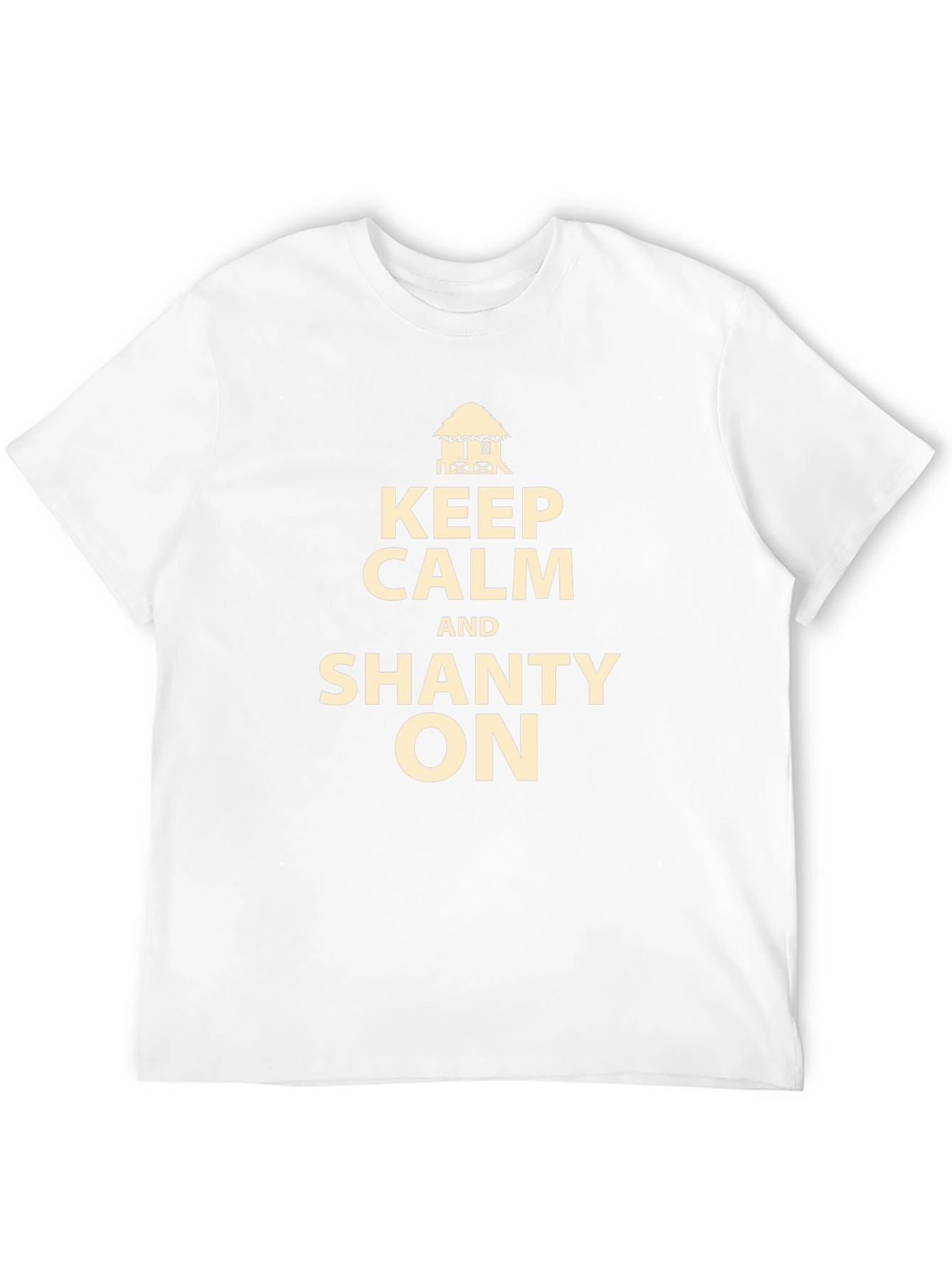 Keep Calm and Shanty On Black T-Shirt
