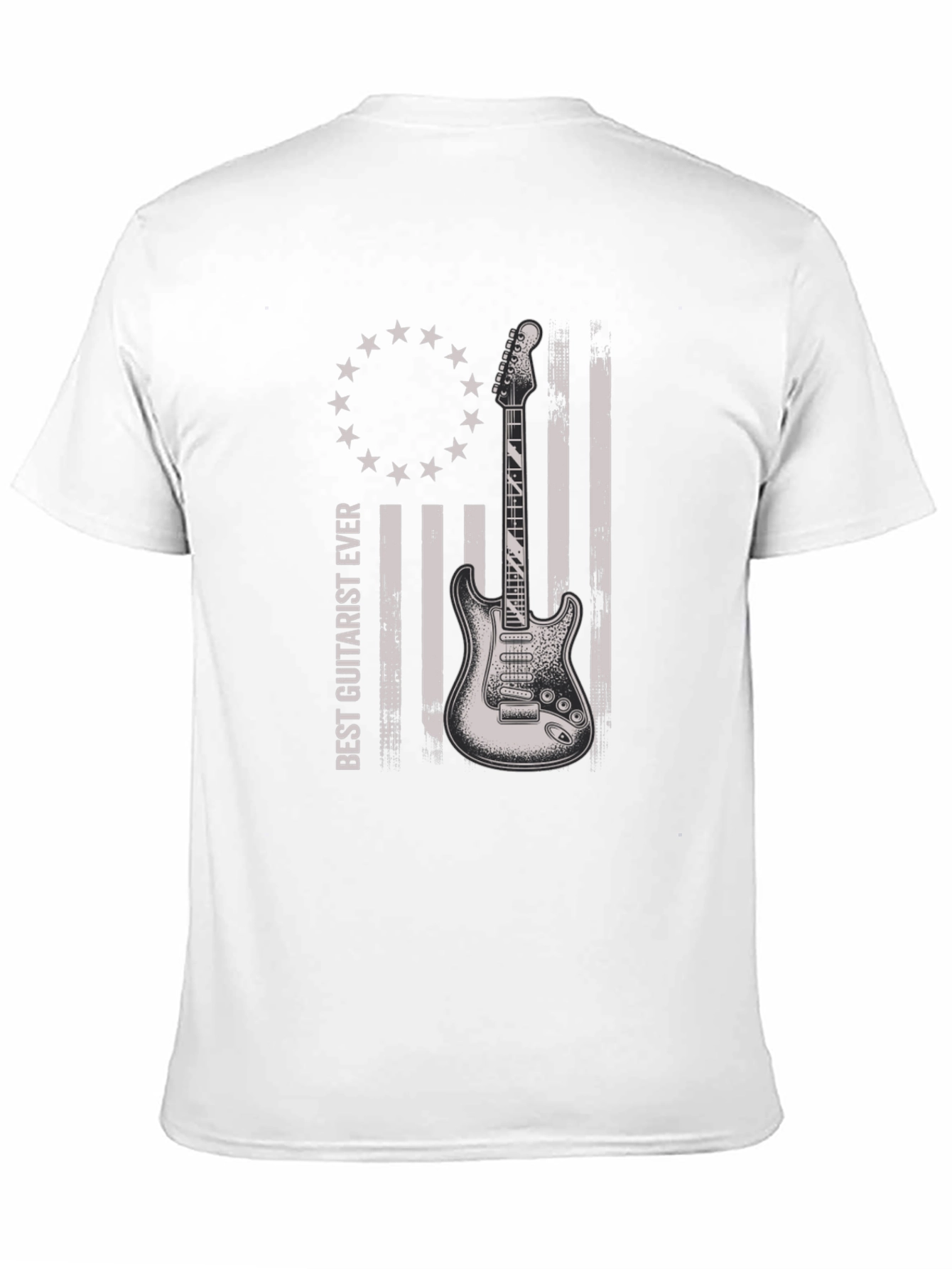 Best Guitarist Ever T-Shirt - American Flag Style Design