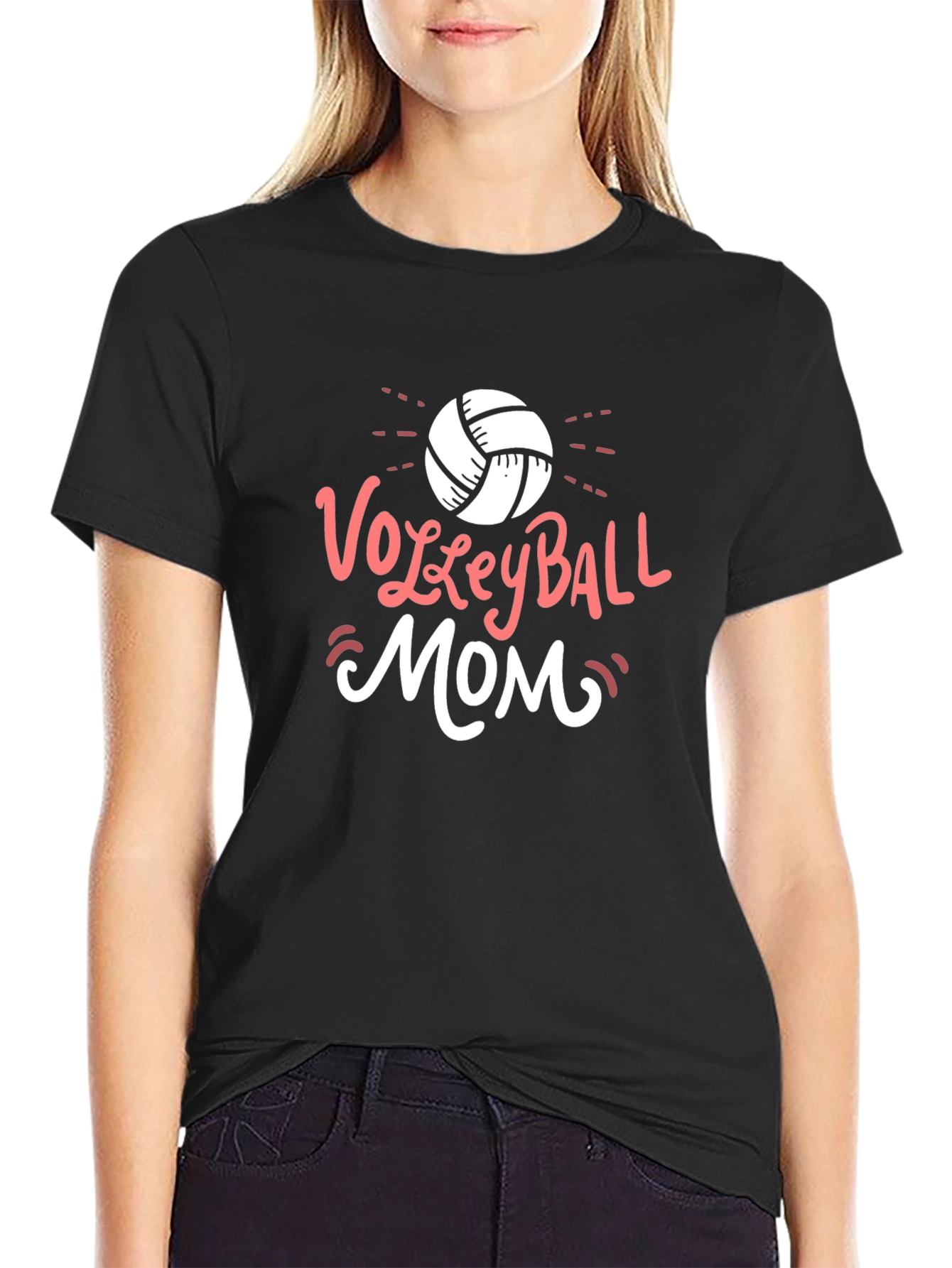 Volleyball Mom Graphic T-Shirt