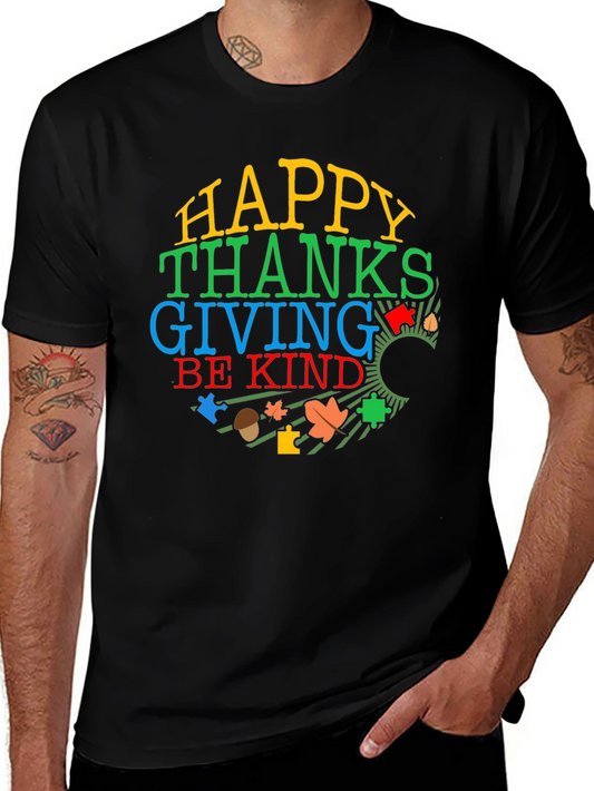 Happy Thanksgiving Autism Awareness Shirt