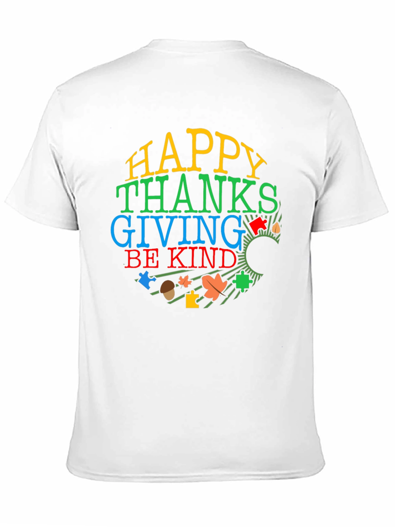 Happy Thanksgiving Autism Awareness Shirt