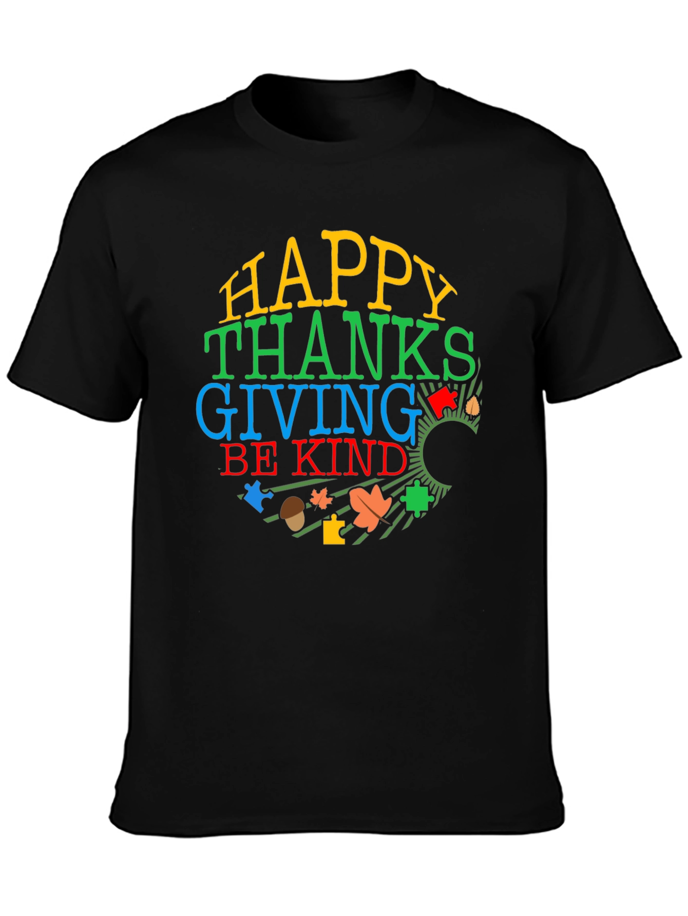 Happy Thanksgiving Autism Awareness Shirt