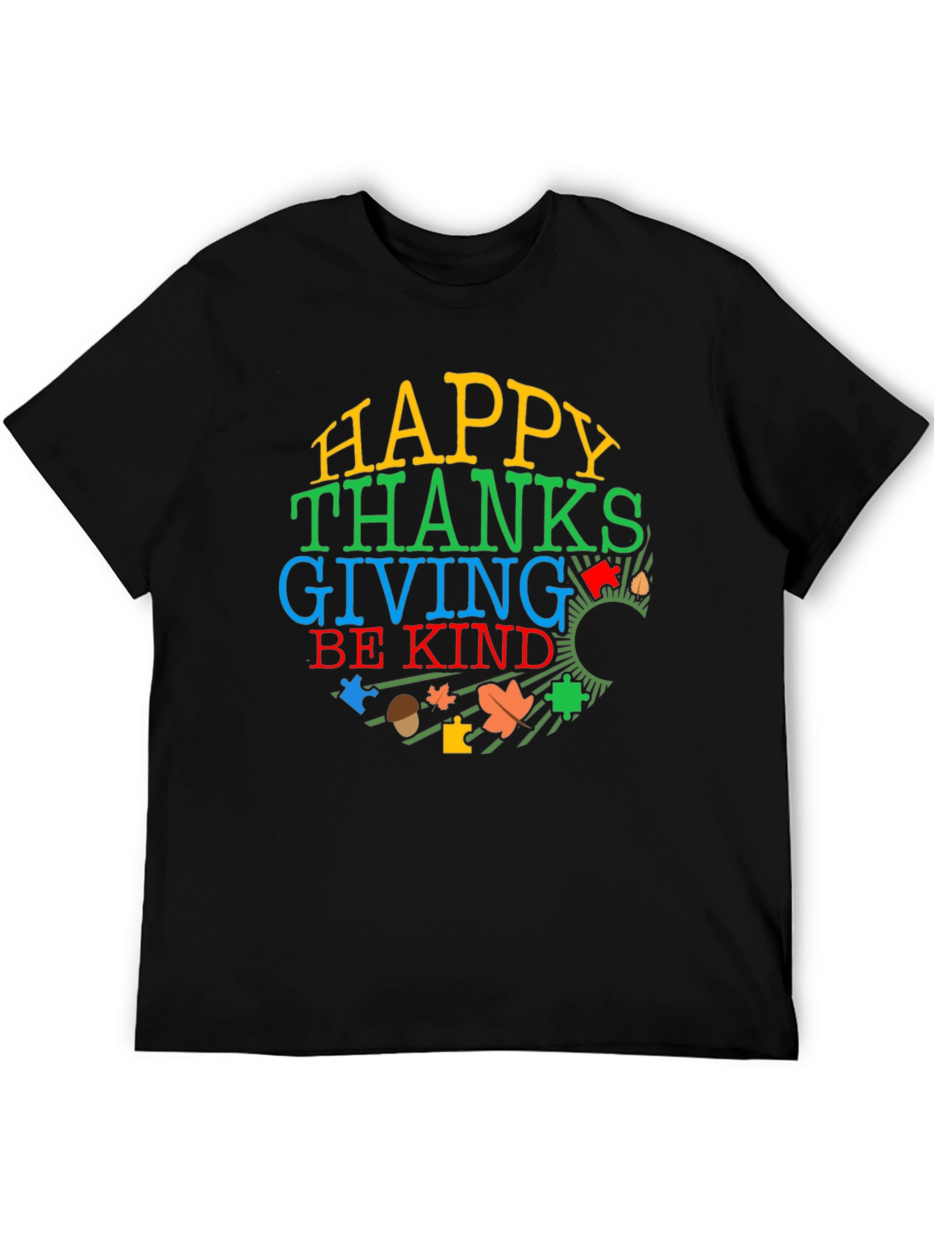 Happy Thanksgiving Autism Awareness Shirt