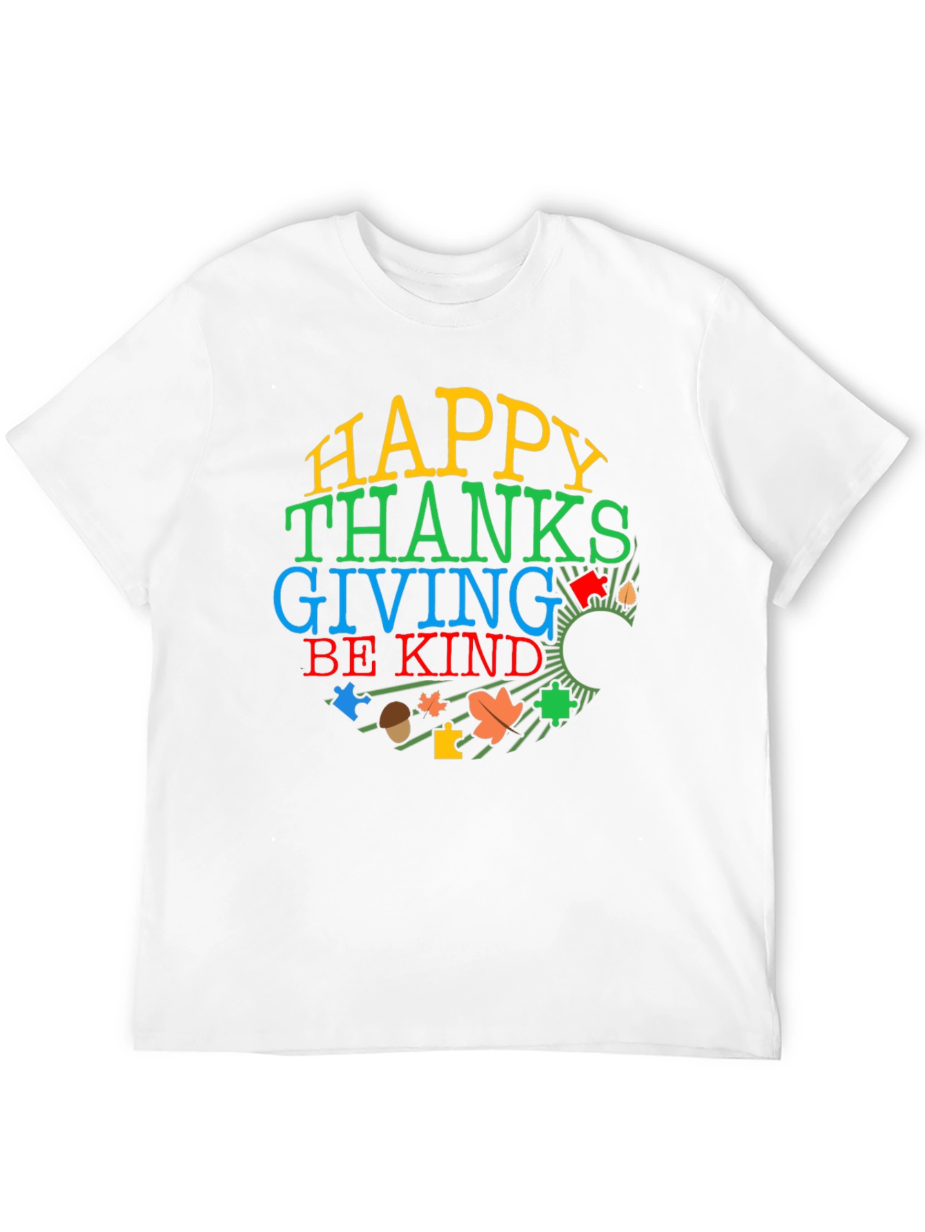 Happy Thanksgiving Autism Awareness Shirt