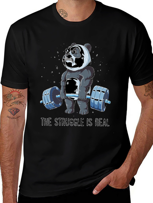 Struggle is Real Panda Gym T-Shirt