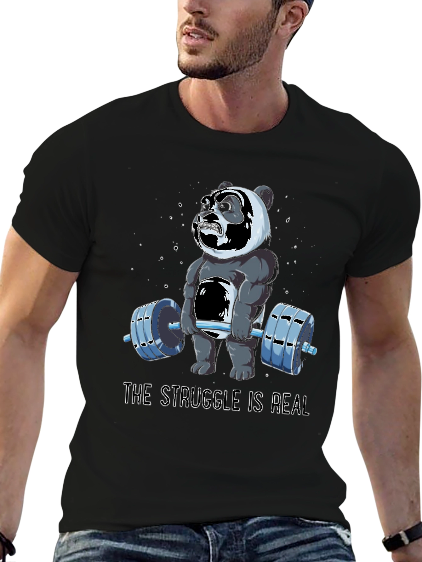 Struggle is Real Panda Gym T-Shirt