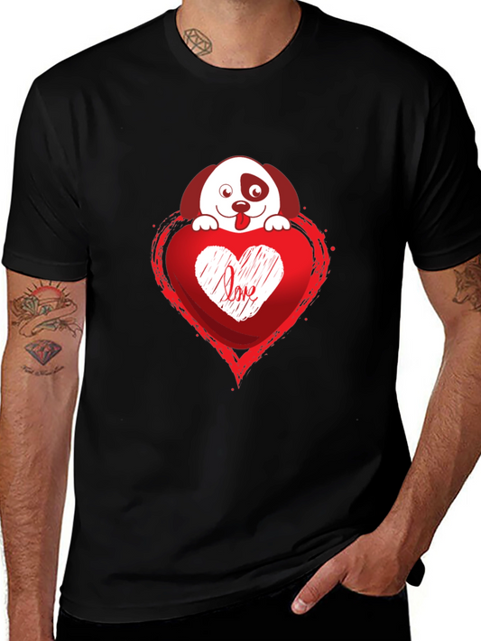 Love Pup Graphic Tee - Black T-Shirt