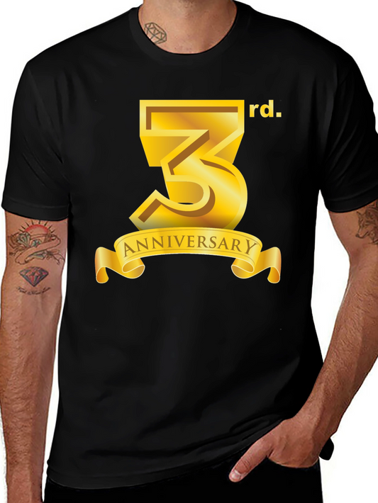 3rd Anniversary Black T-Shirt
