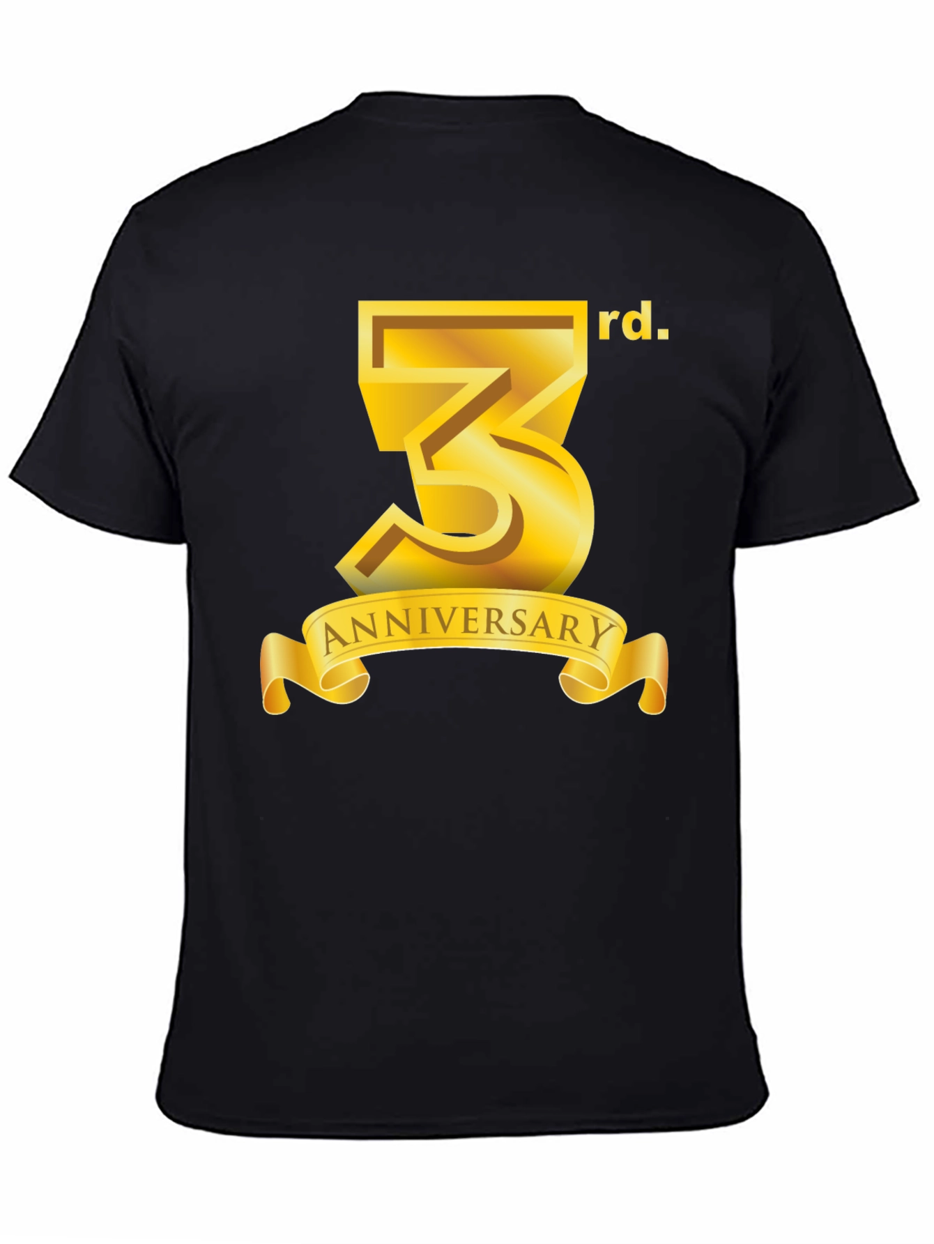 3rd Anniversary Black T-Shirt