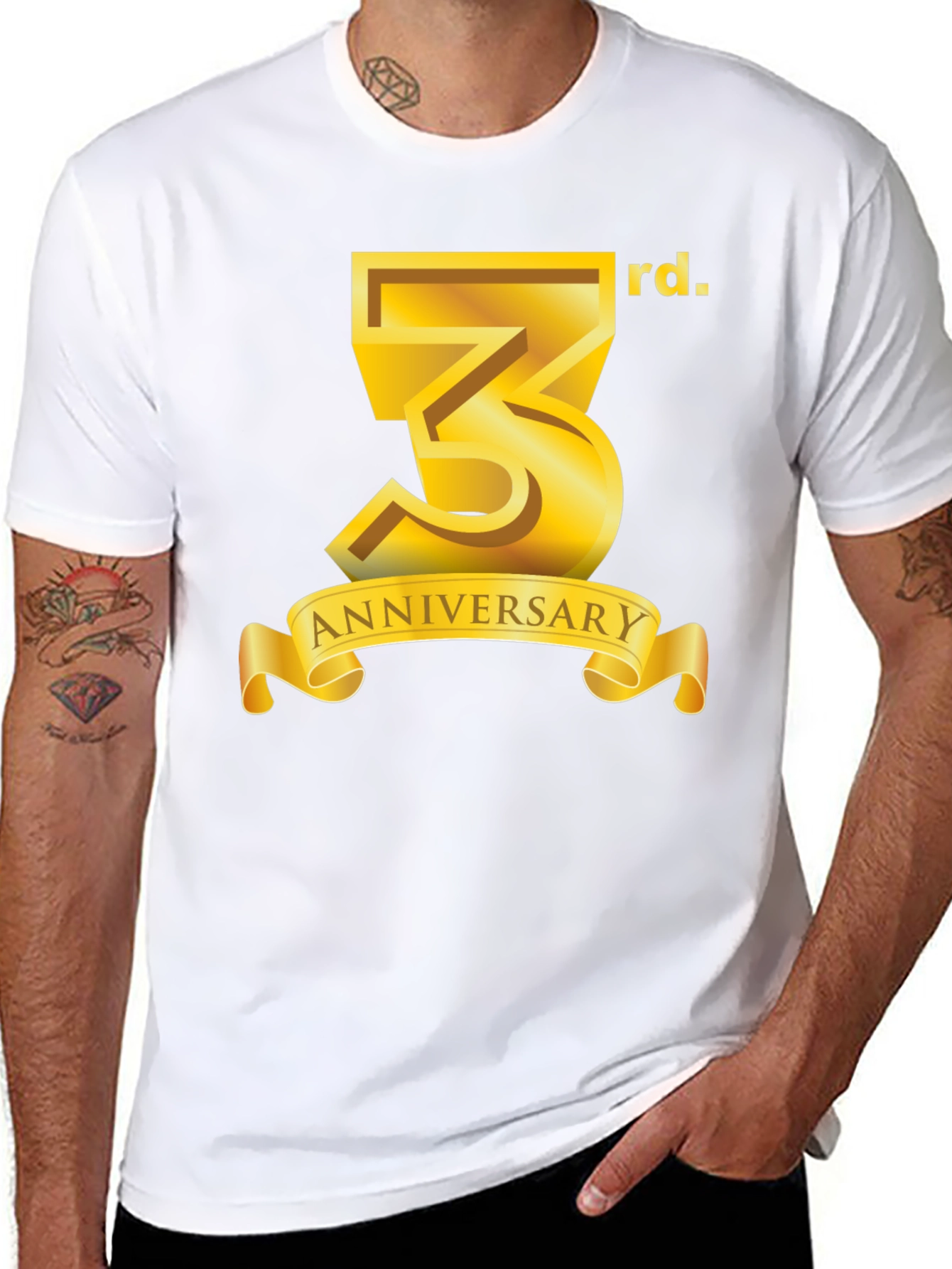 3rd Anniversary Black T-Shirt