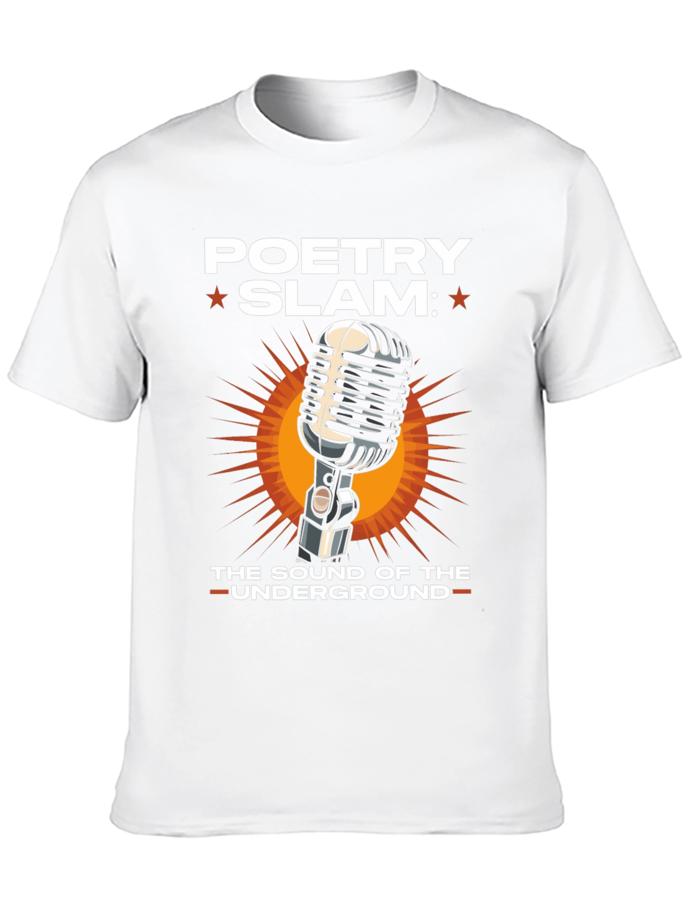 Poetry Slam T-Shirt: Underground Sound Microphone Tee