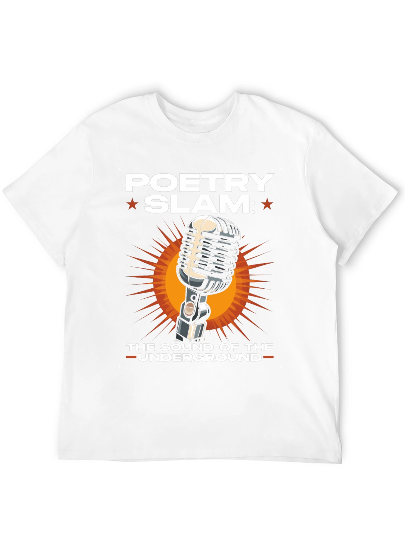 Poetry Slam T-Shirt: Underground Sound Microphone Tee