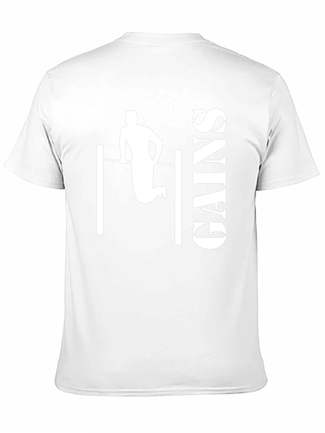 Gains Workout T-Shirt - Black Graphic Print