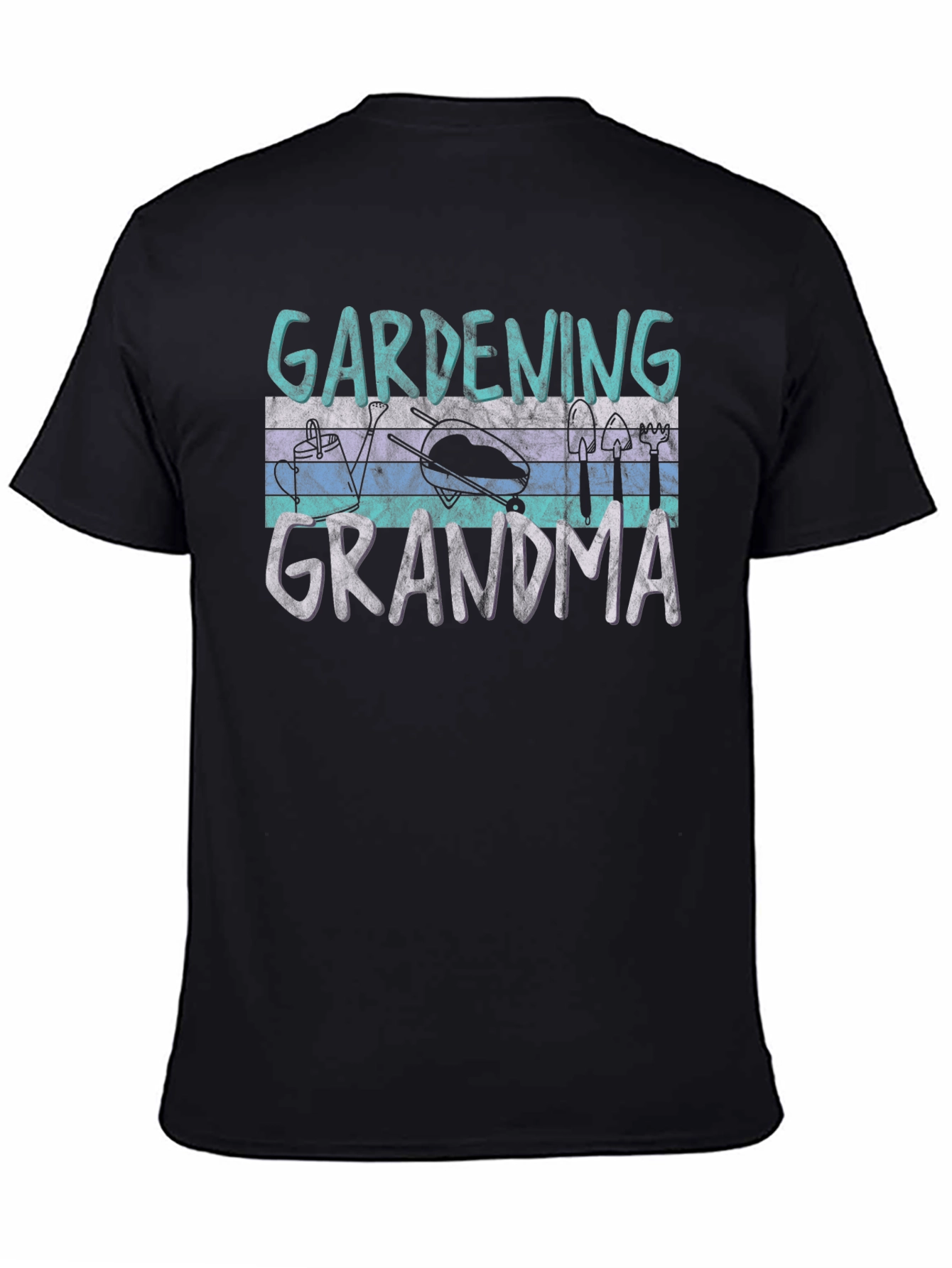 Gardening Grandma Black T-Shirt