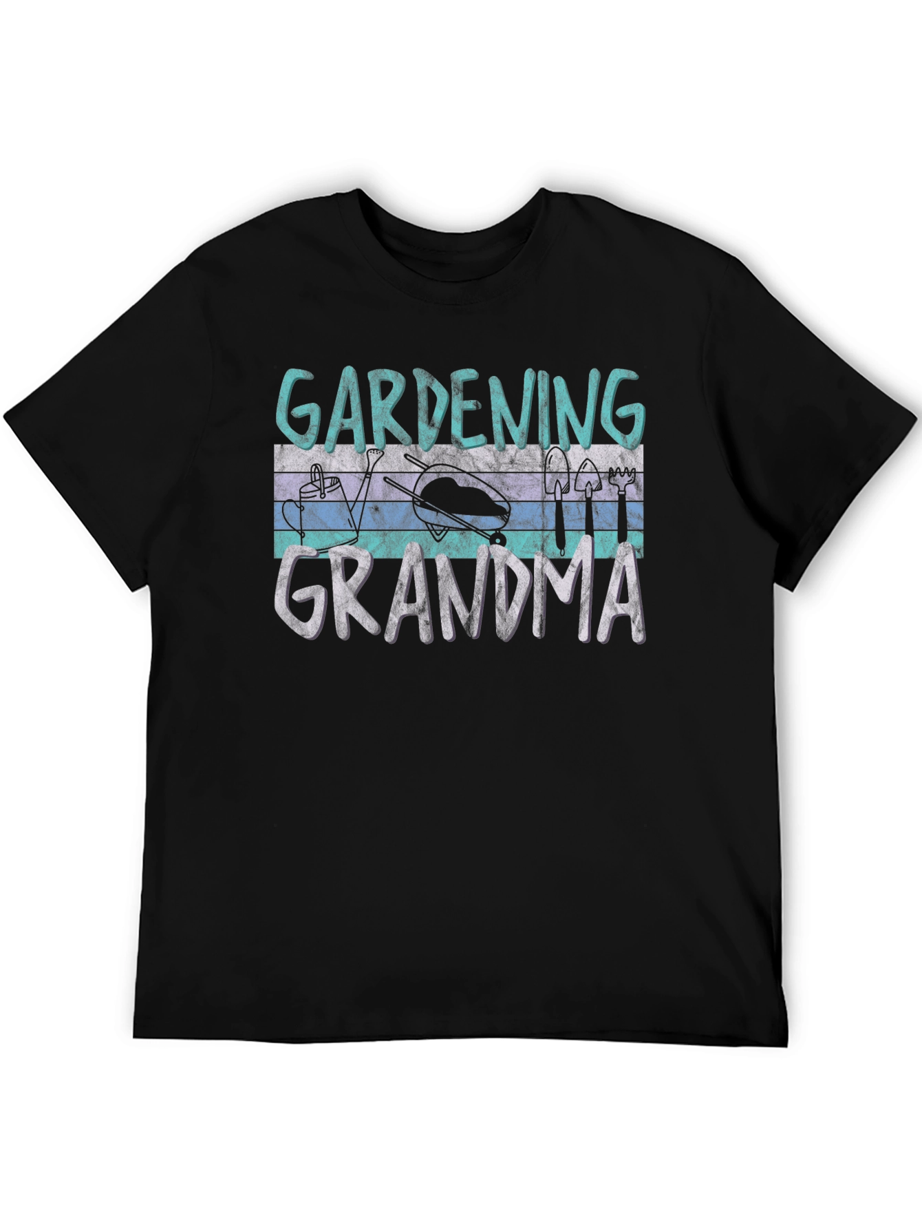 Gardening Grandma Black T-Shirt