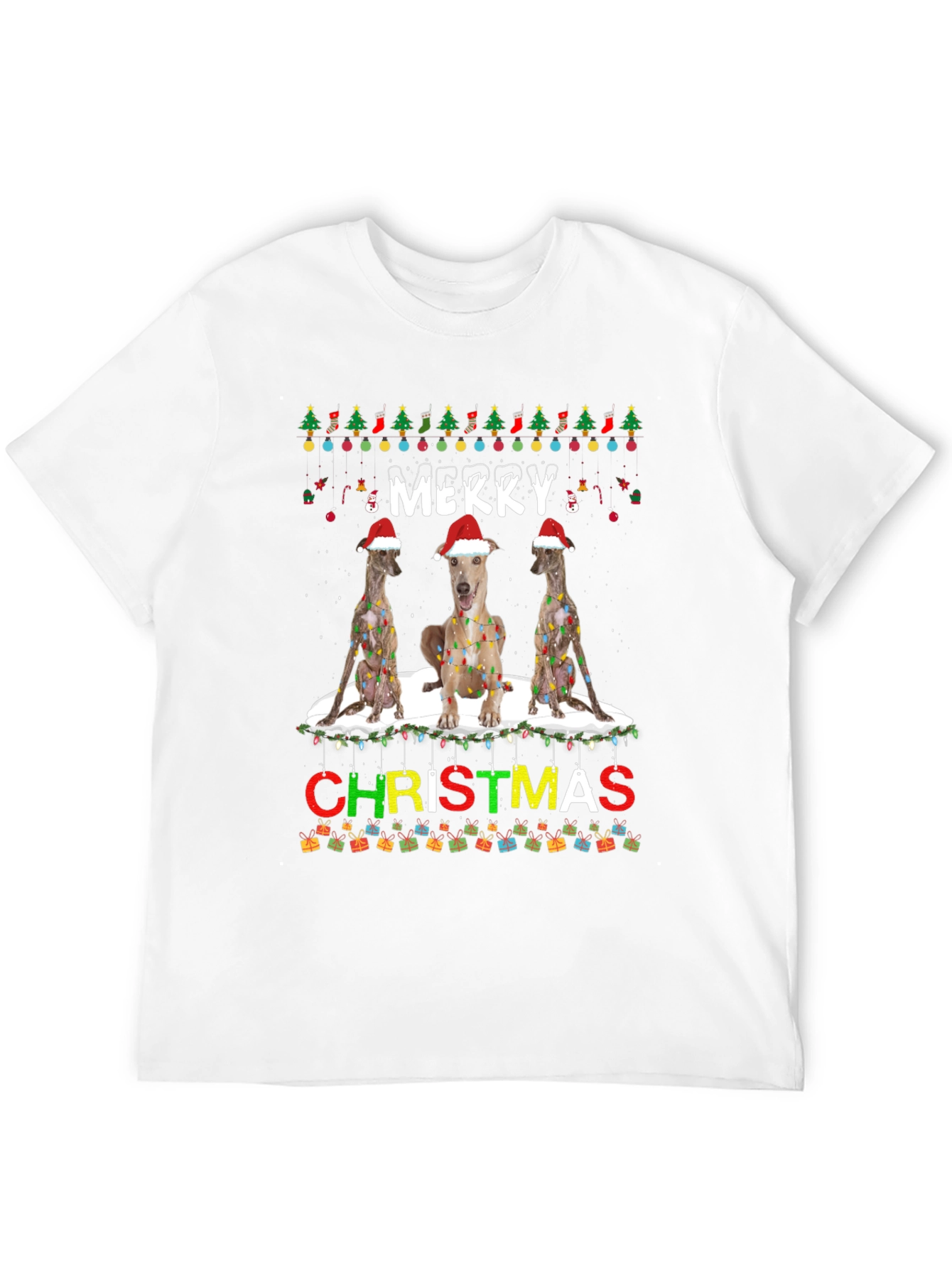 Merry Christmas Dog Breed T-Shirt