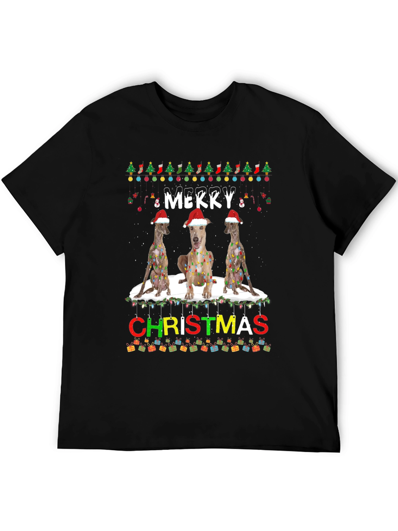 Merry Christmas Dog Breed T-Shirt