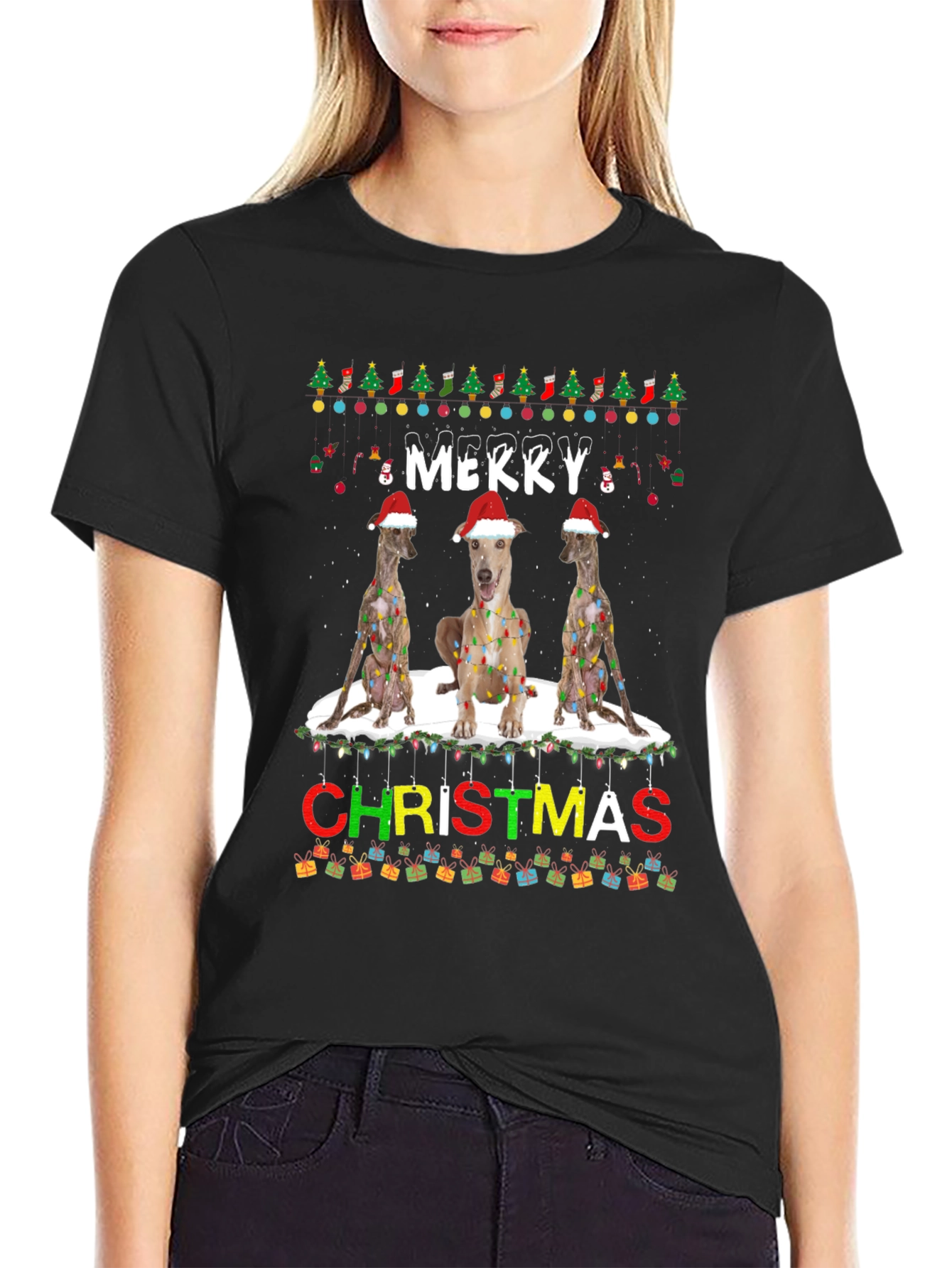 Merry Christmas Dog Breed T-Shirt