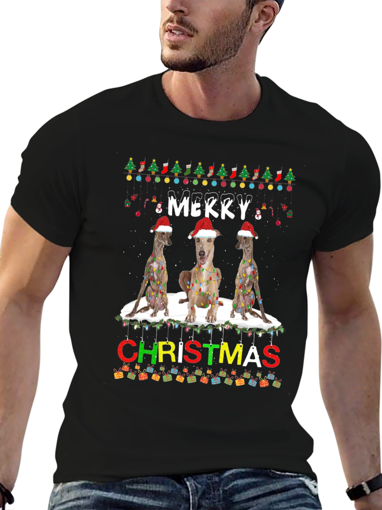 Merry Christmas Dog Breed T-Shirt