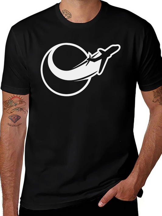 Airplane Graphic T-Shirt - Black Tee