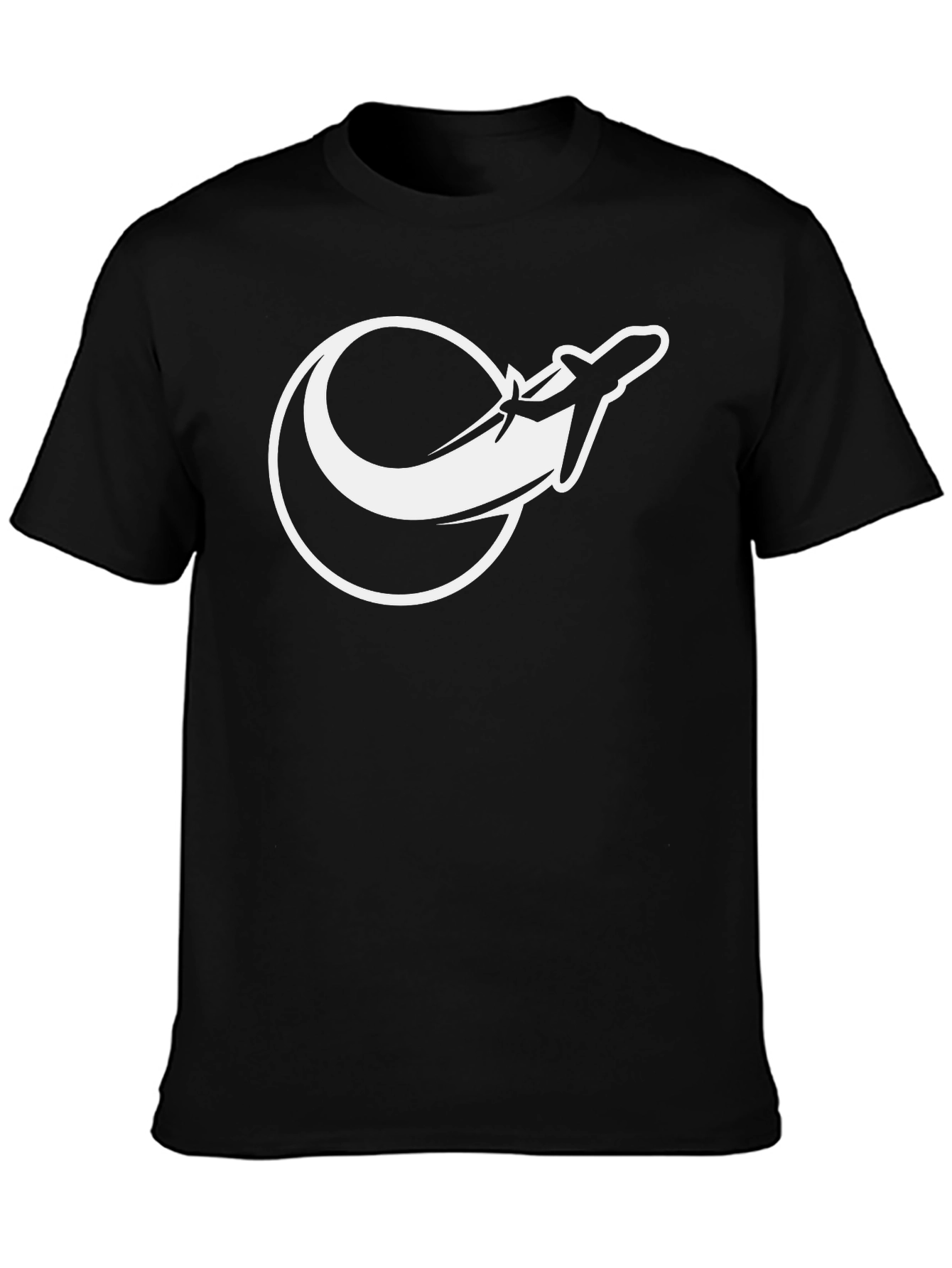 Airplane Graphic T-Shirt - Black Tee