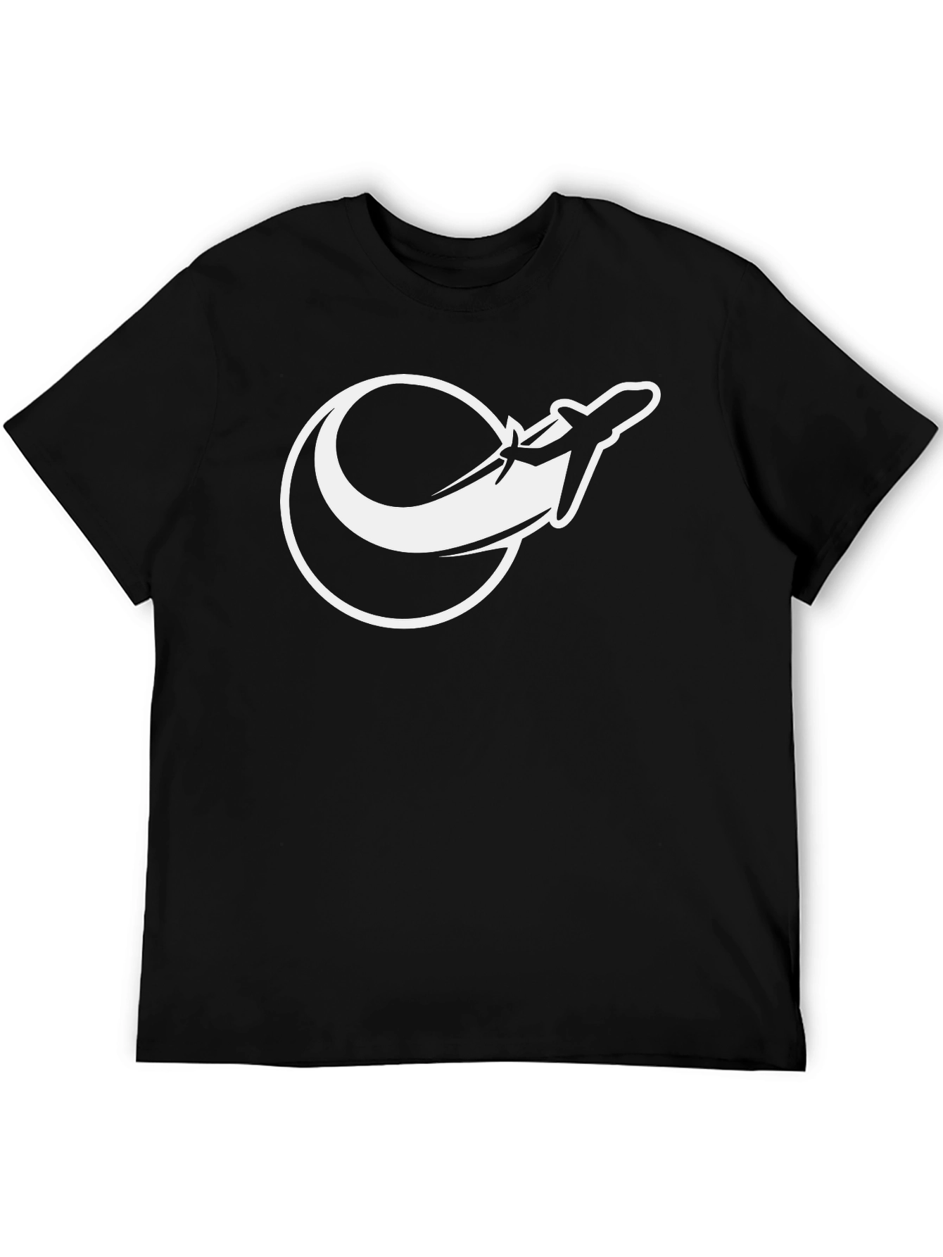 Airplane Graphic T-Shirt - Black Tee