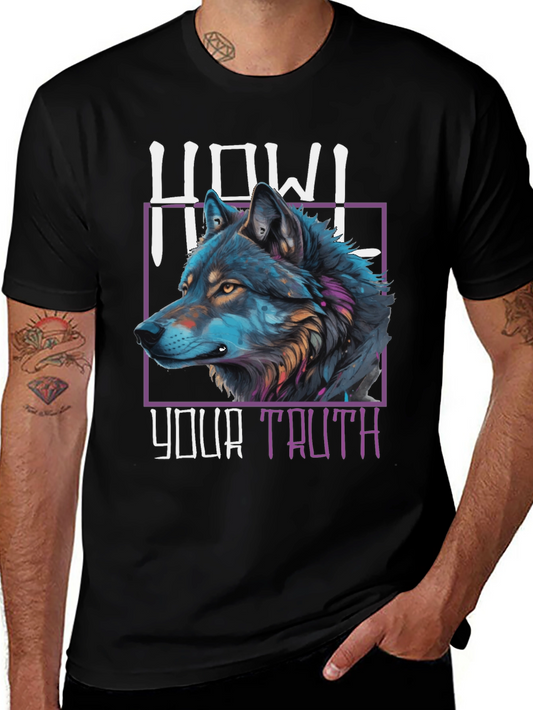 Howl Your Truth Wolf Graphic T-Shirt
