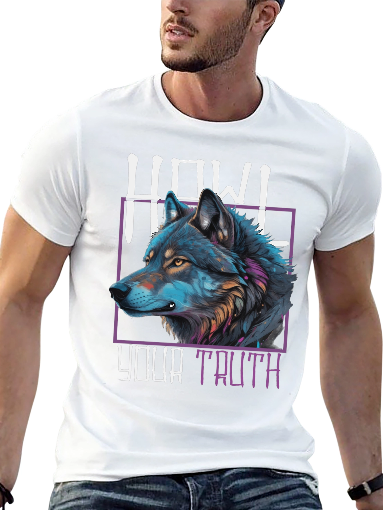 Howl Your Truth Wolf Graphic T-Shirt