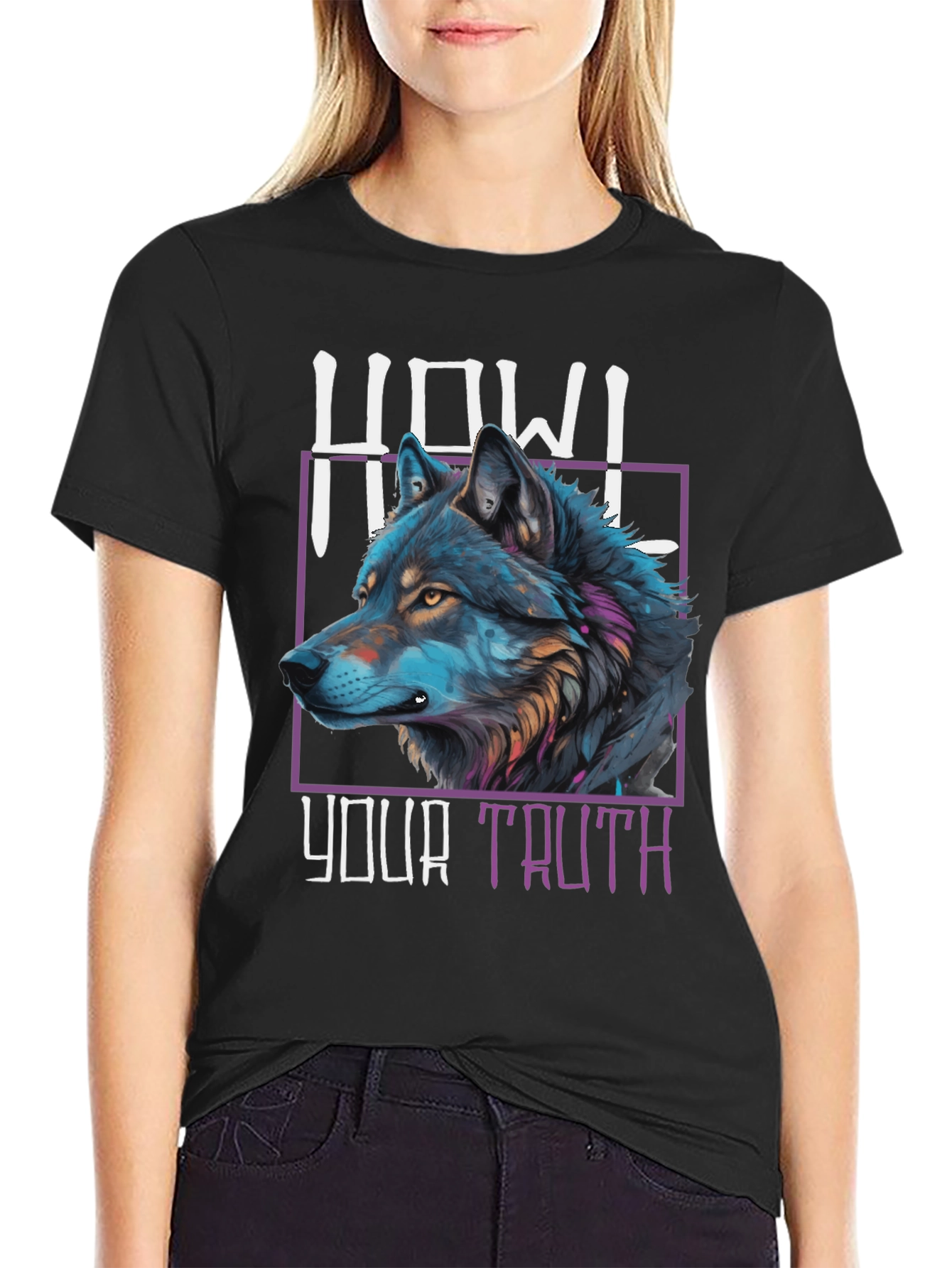 Howl Your Truth Wolf Graphic T-Shirt