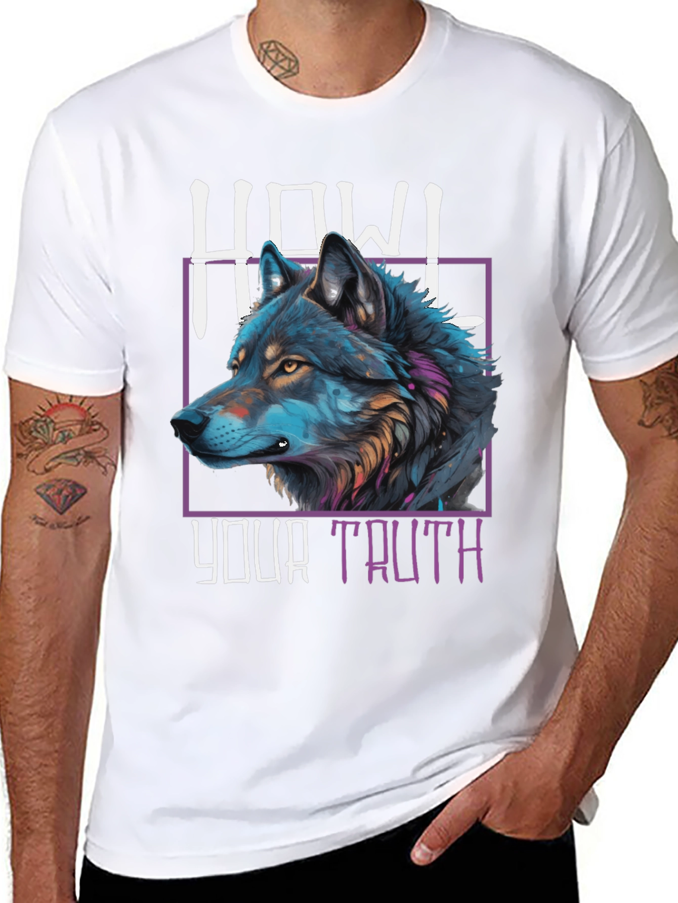 Howl Your Truth Wolf Graphic T-Shirt