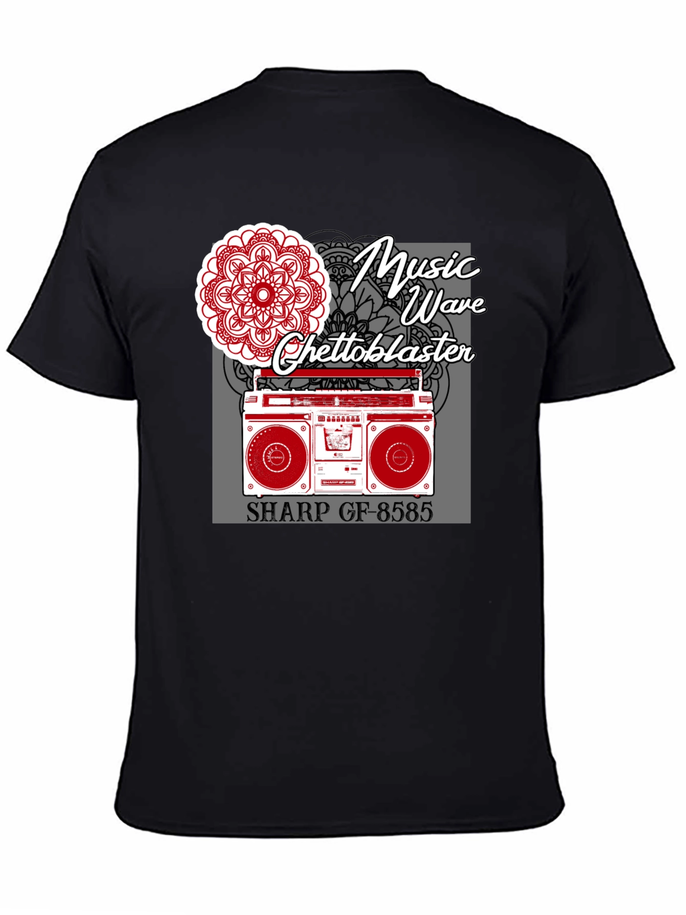 Music Wave Ghetto Blaster Graphic Tee