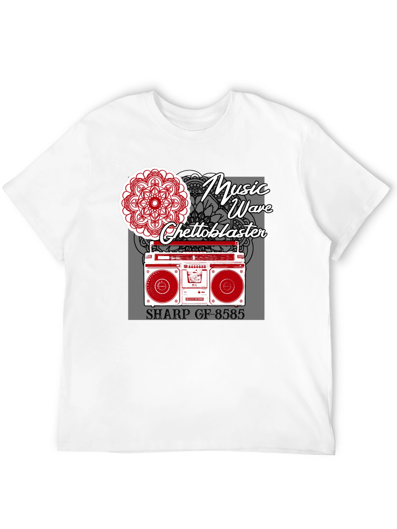 Music Wave Ghetto Blaster Graphic Tee