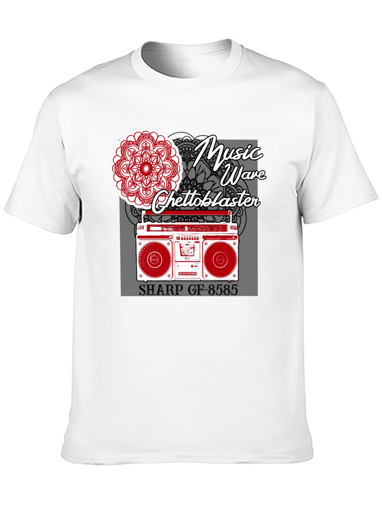 Music Wave Ghetto Blaster Graphic Tee
