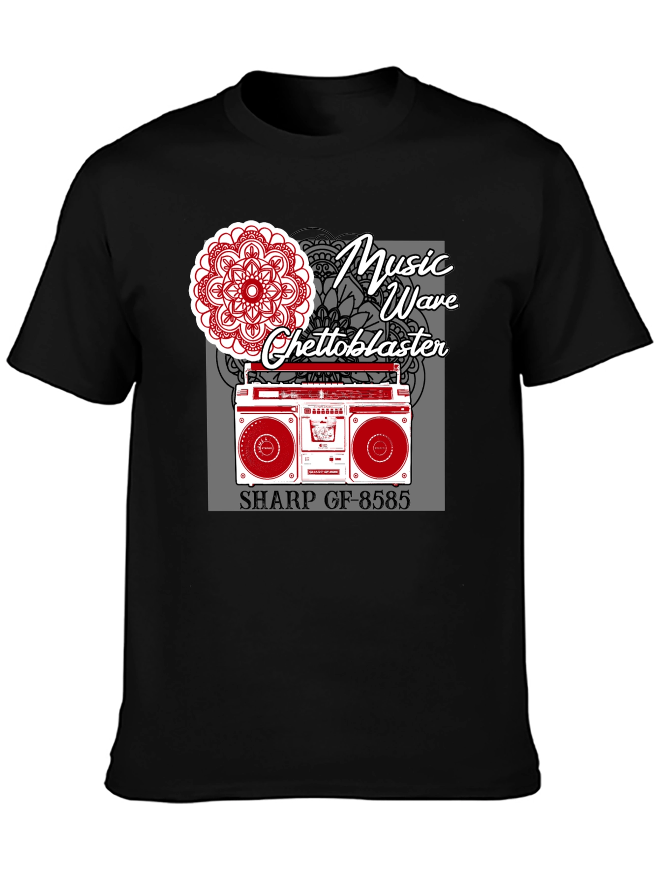 Music Wave Ghetto Blaster Graphic Tee
