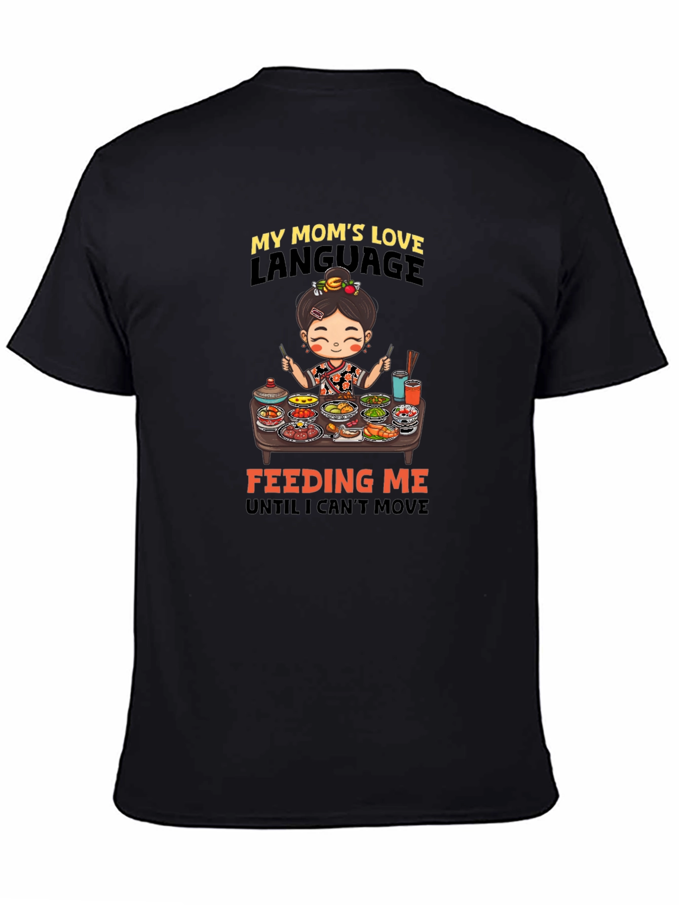 Moms Love Language T-Shirt - Cute Foodie Tee