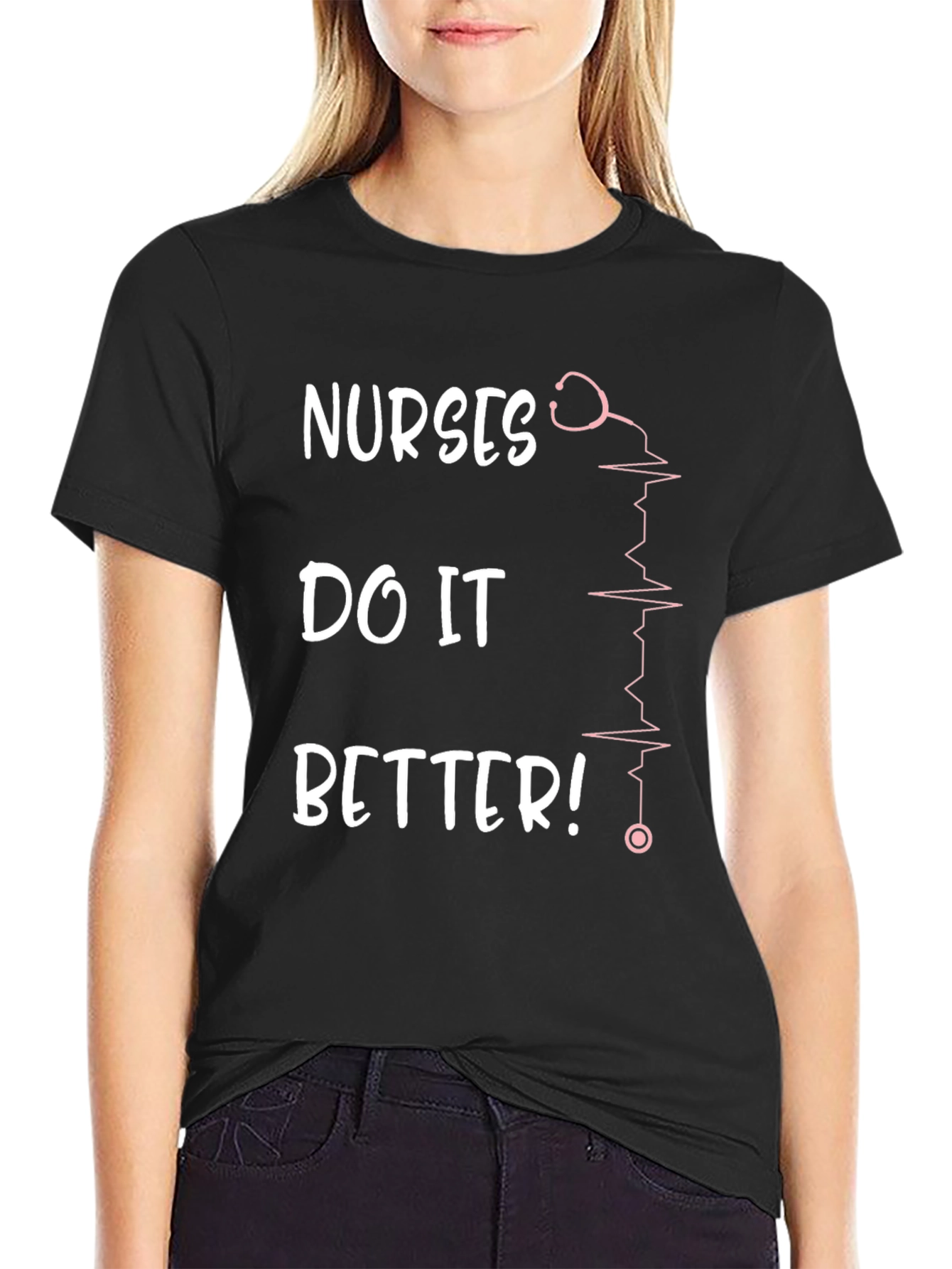 Nurses Do It Better Black T-Shirt