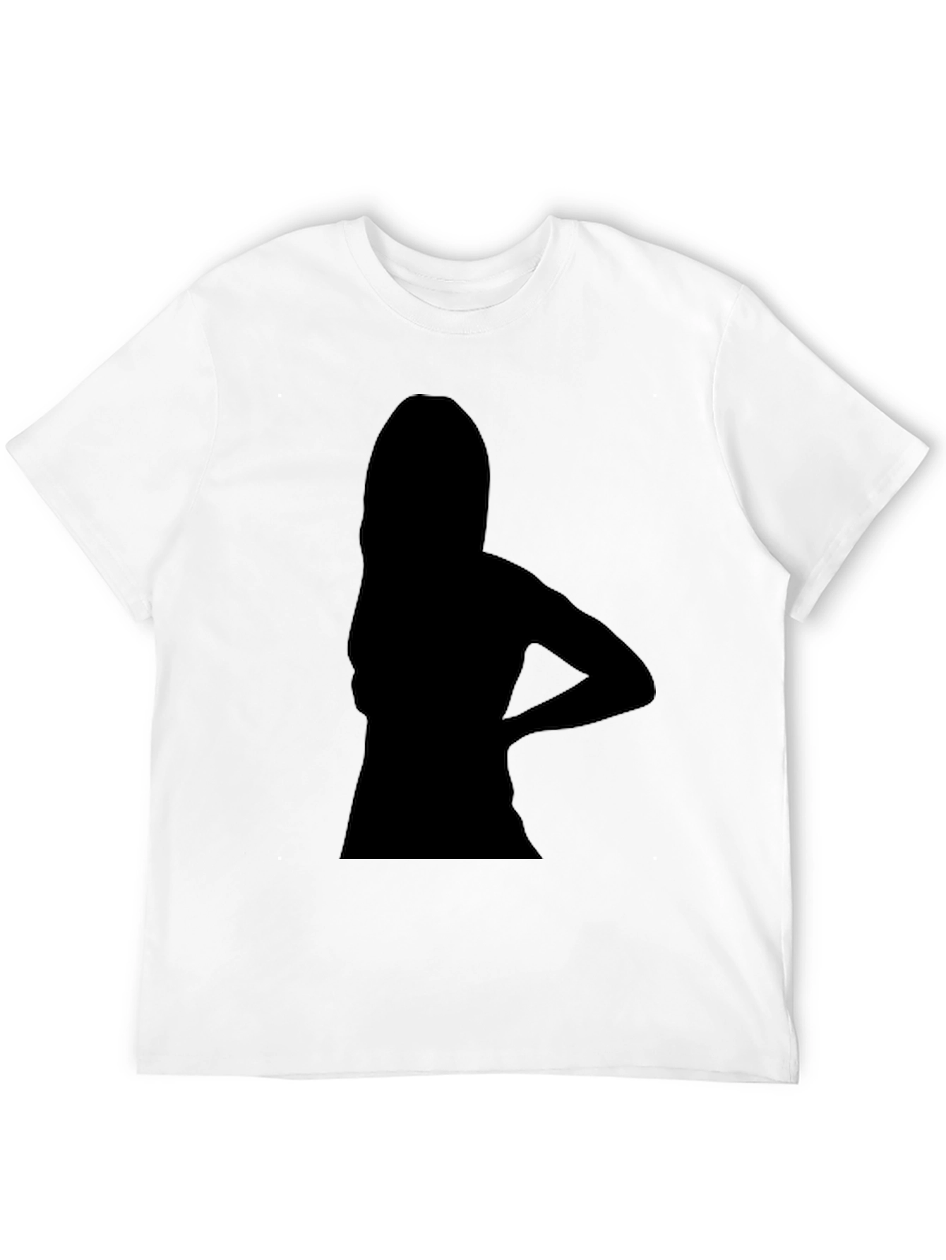Silhouette Graphic Print Black T-Shirt